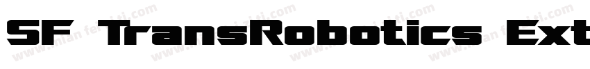 SF TransRobotics Extended Bold Italic字体转换